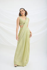 DRAPE SAREE SET