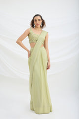 DRAPE SAREE SET