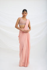 DRAPE SAREE SET