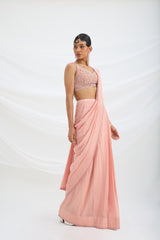 DRAPE SAREE SET