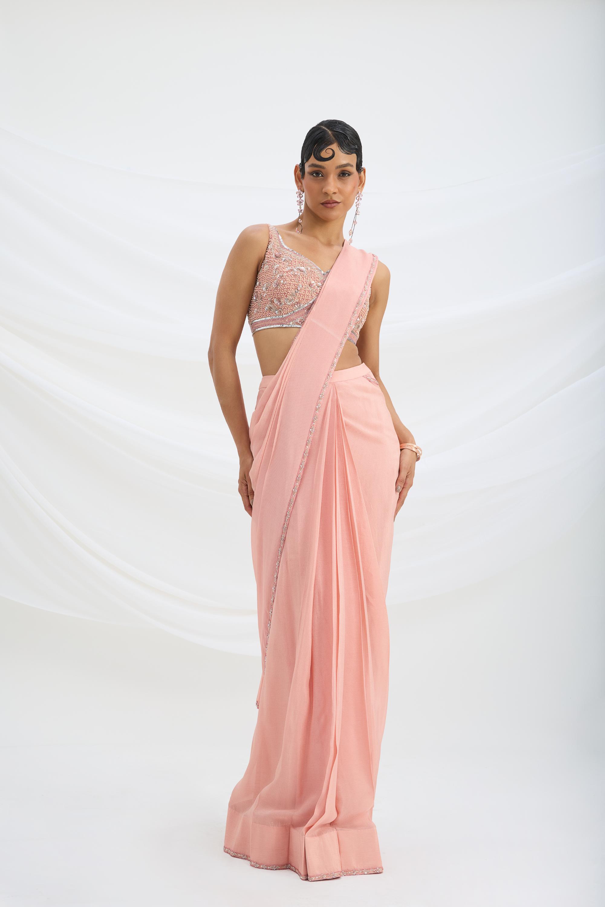DRAPE SAREE SET