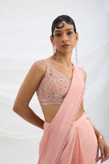 DRAPE SAREE SET