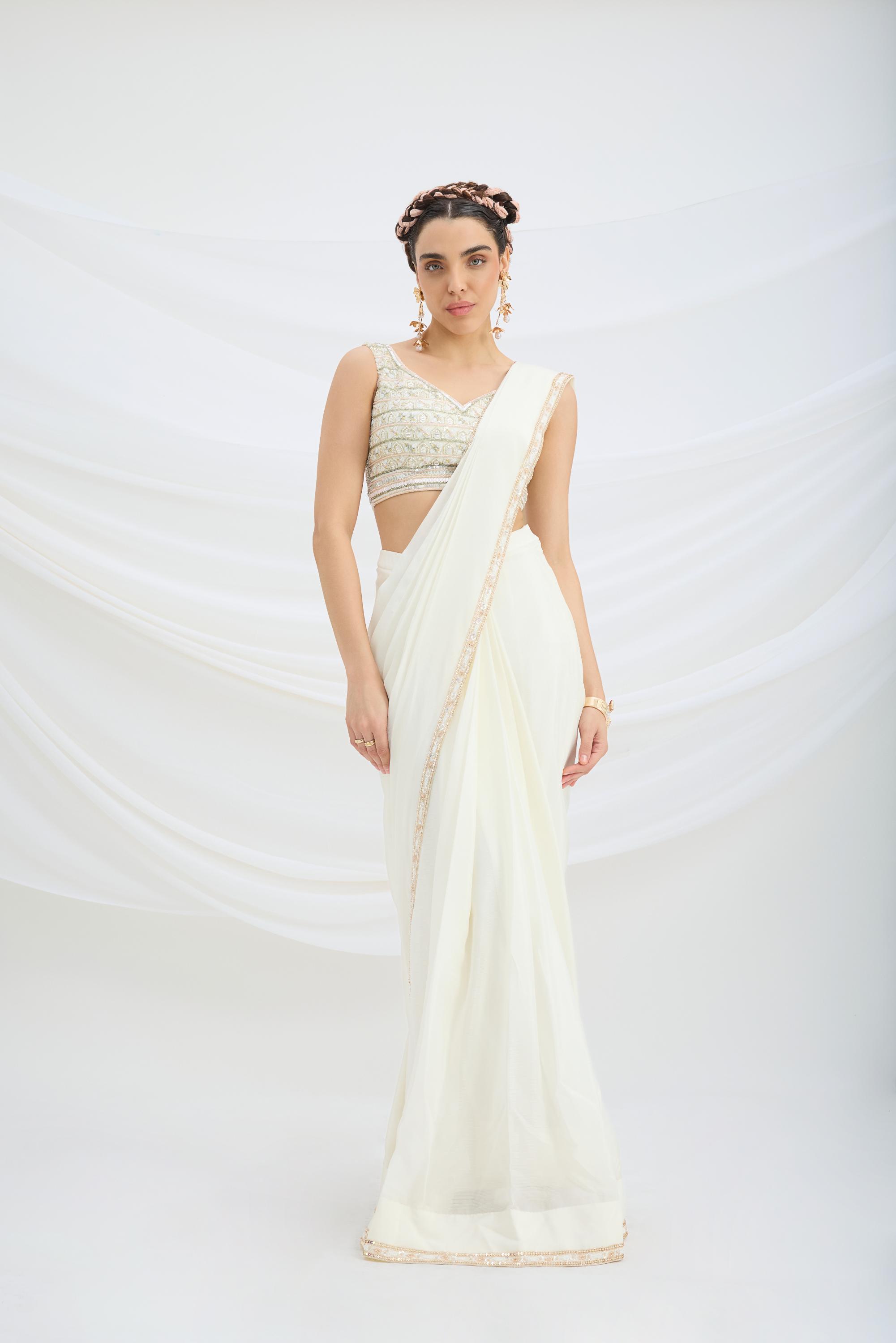 DRAPE SAREE SET