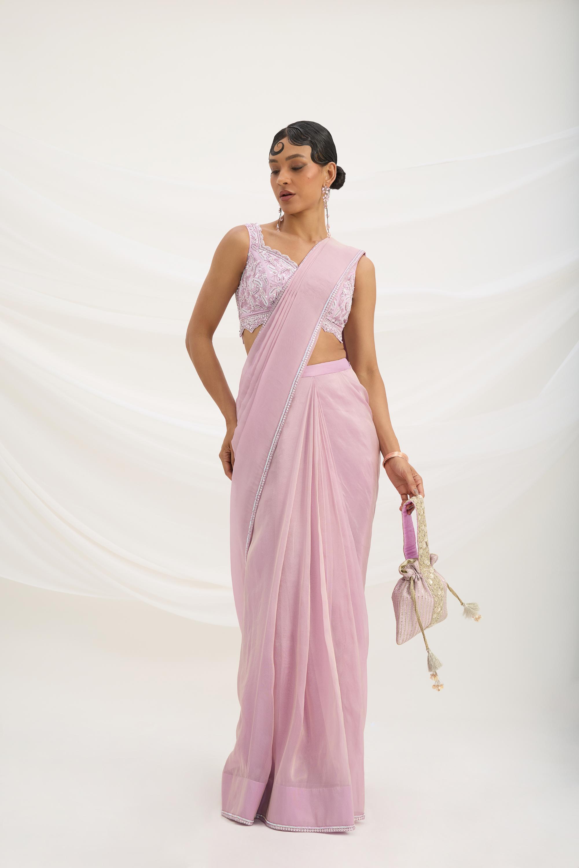 DRAPE SAREE SET