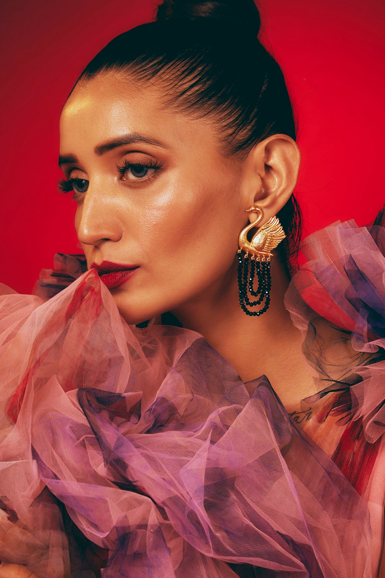 Swan Earrings