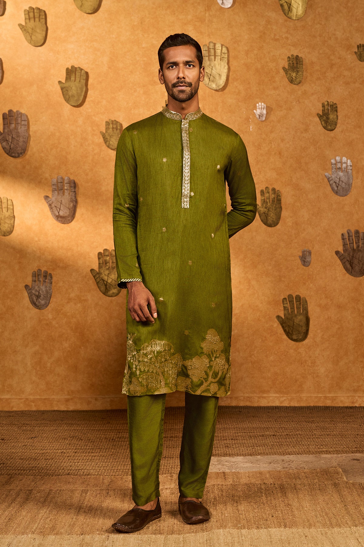 OLIVE ZEN KURTA SET