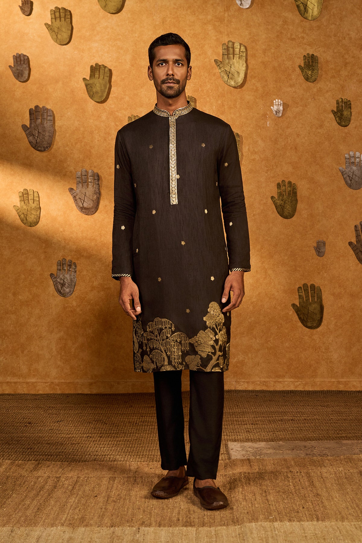 BLACK ZEN KURTA SET