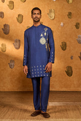SAPPHIRE TRINKLET AND POTS KURTA SET