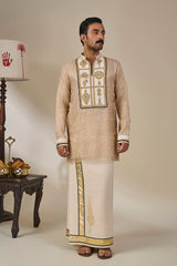 Ivory Kochi Conch Lungi Set