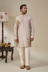 Grey Astral Bloom Kurta