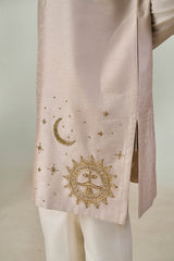 Grey Astral Bloom Kurta