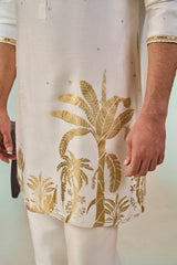 Ivory Backwater Postcard Kurta