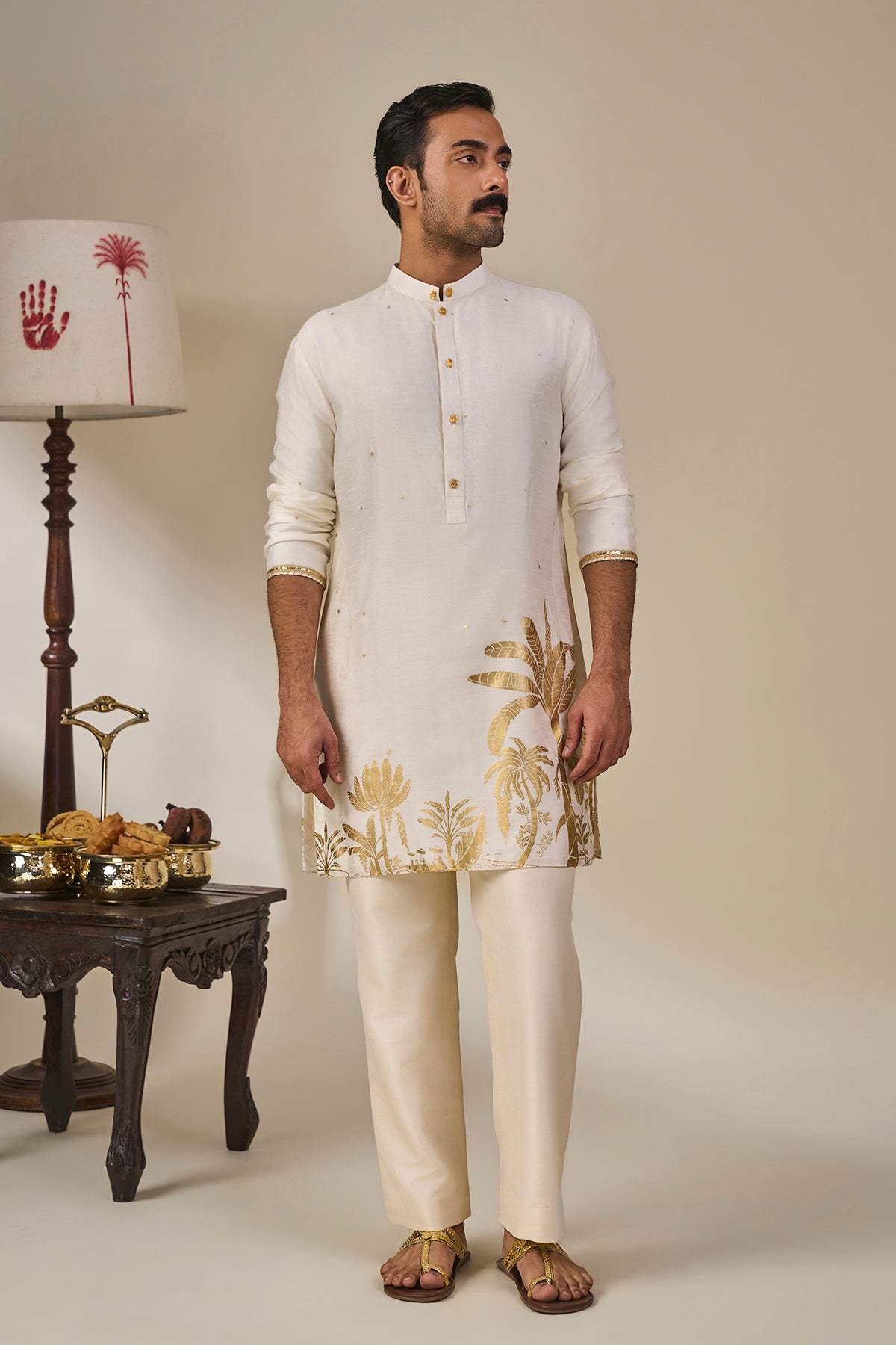 Ivory Backwater Postcard Kurta