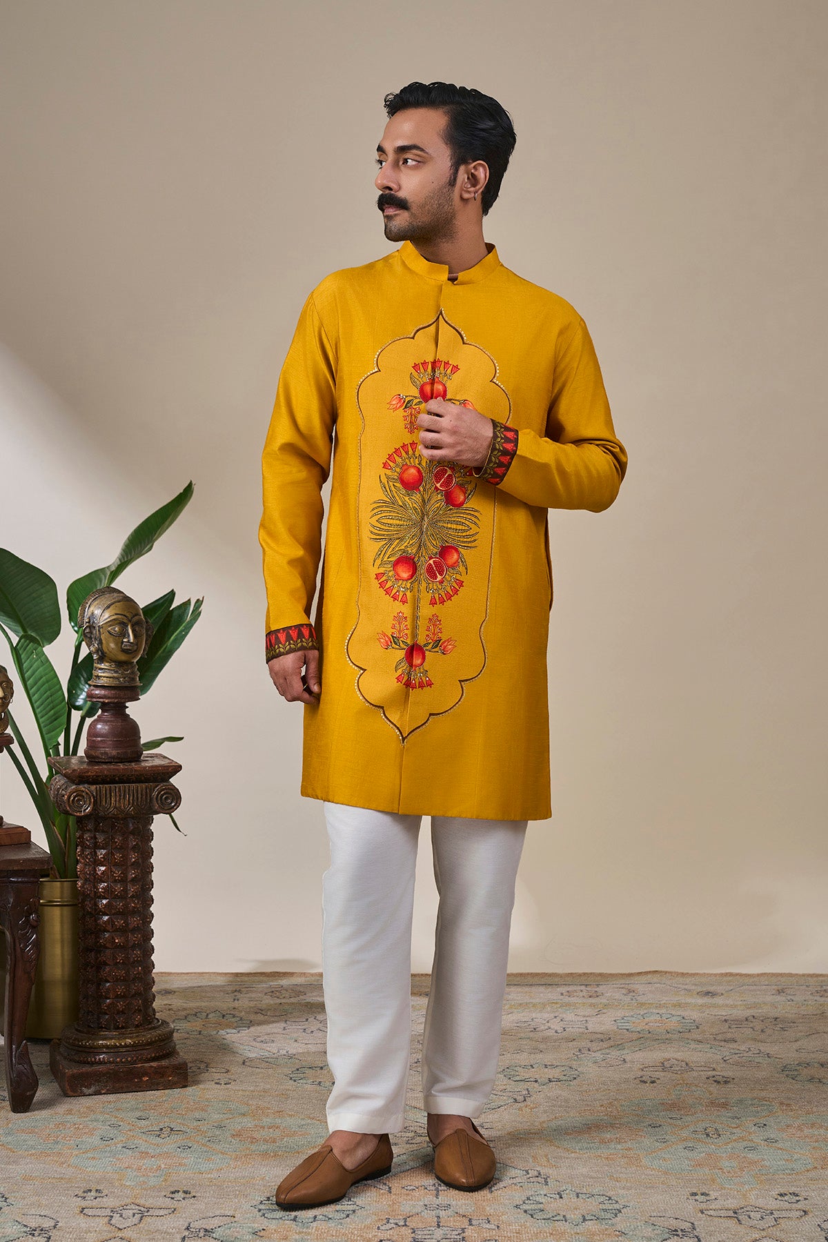 Yellow Anaar Symphony Kurta Set