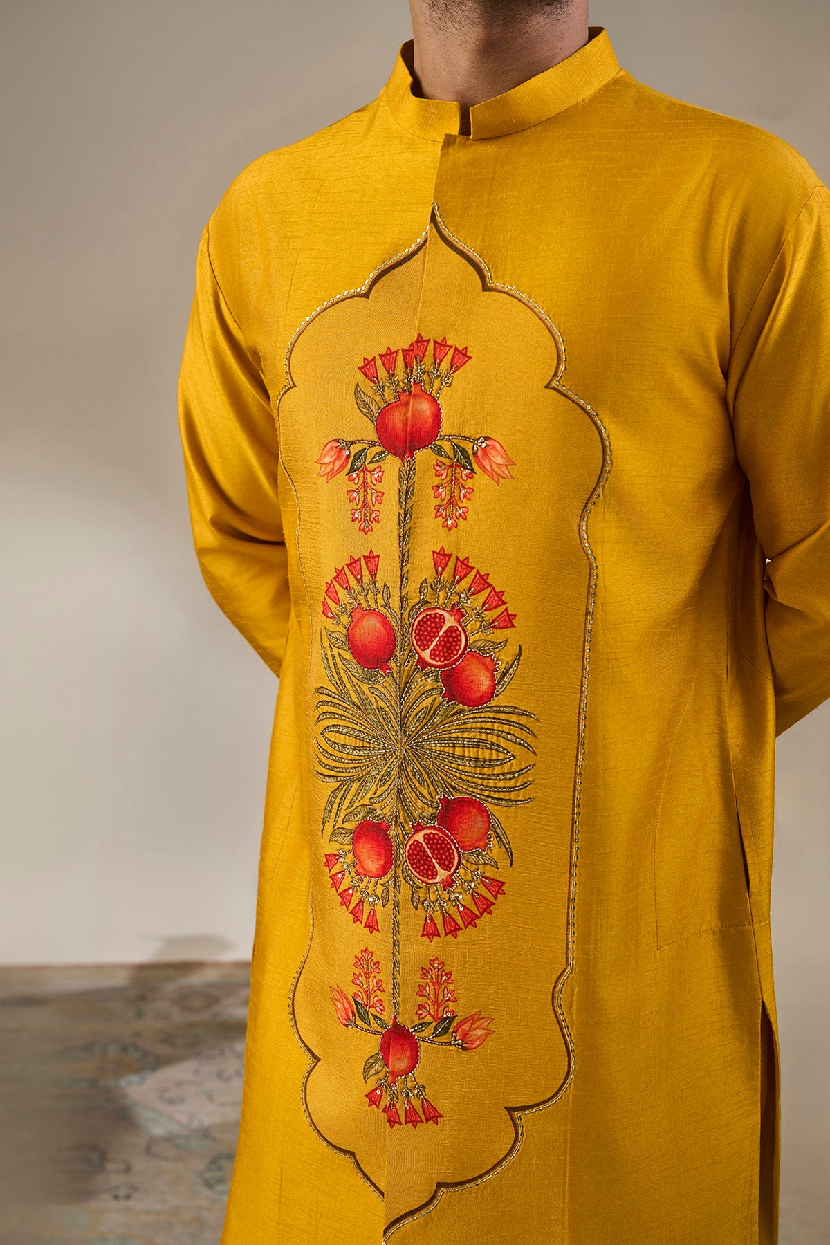 Yellow Anaar Symphony Kurta Set