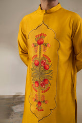 Yellow Anaar Symphony Kurta Set