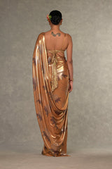Ochre 'Masakali' Saree