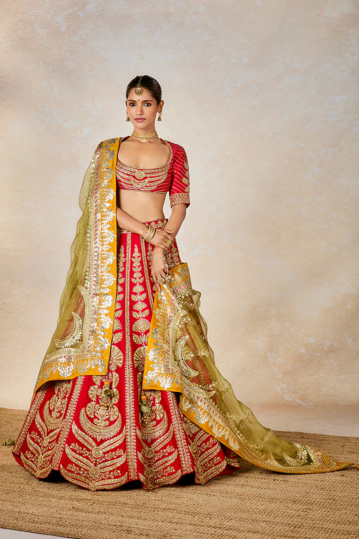 THE BADAMI HALWA LEHENGA SET