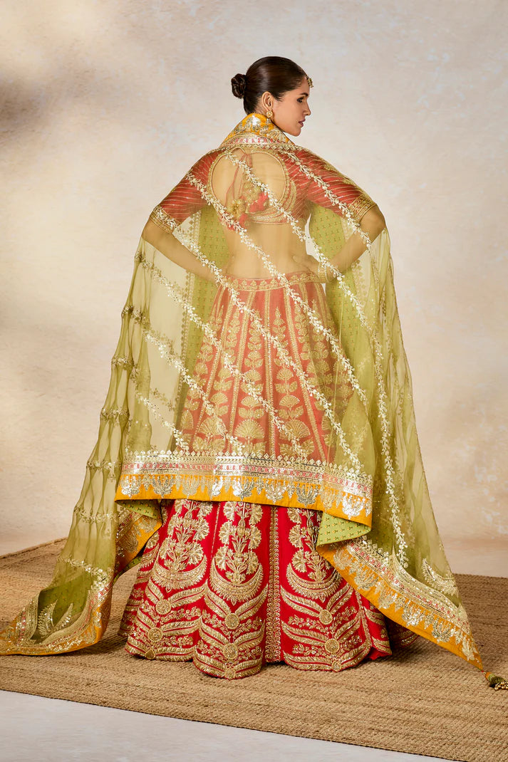 THE BADAMI HALWA LEHENGA SET