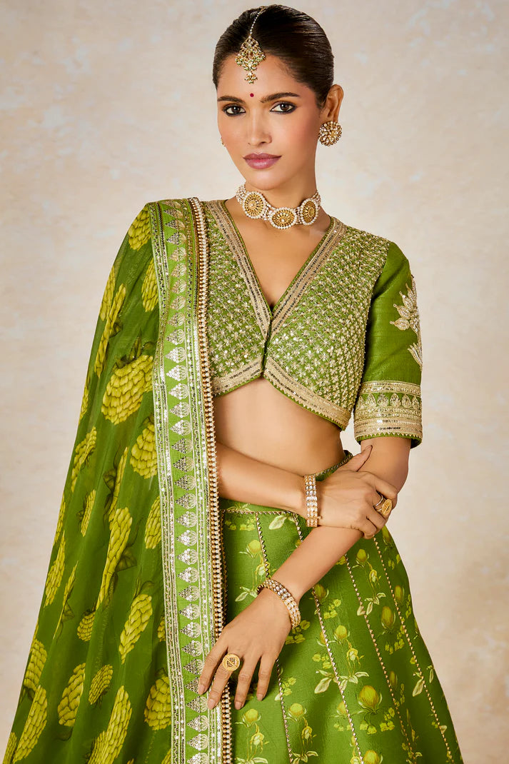 SODA SHIKANJI LEHENGA SET