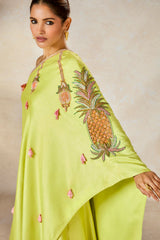 THE PISTA KULFI ONE SHOULDER SET