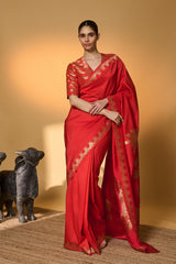 Crimson Tijila Saree