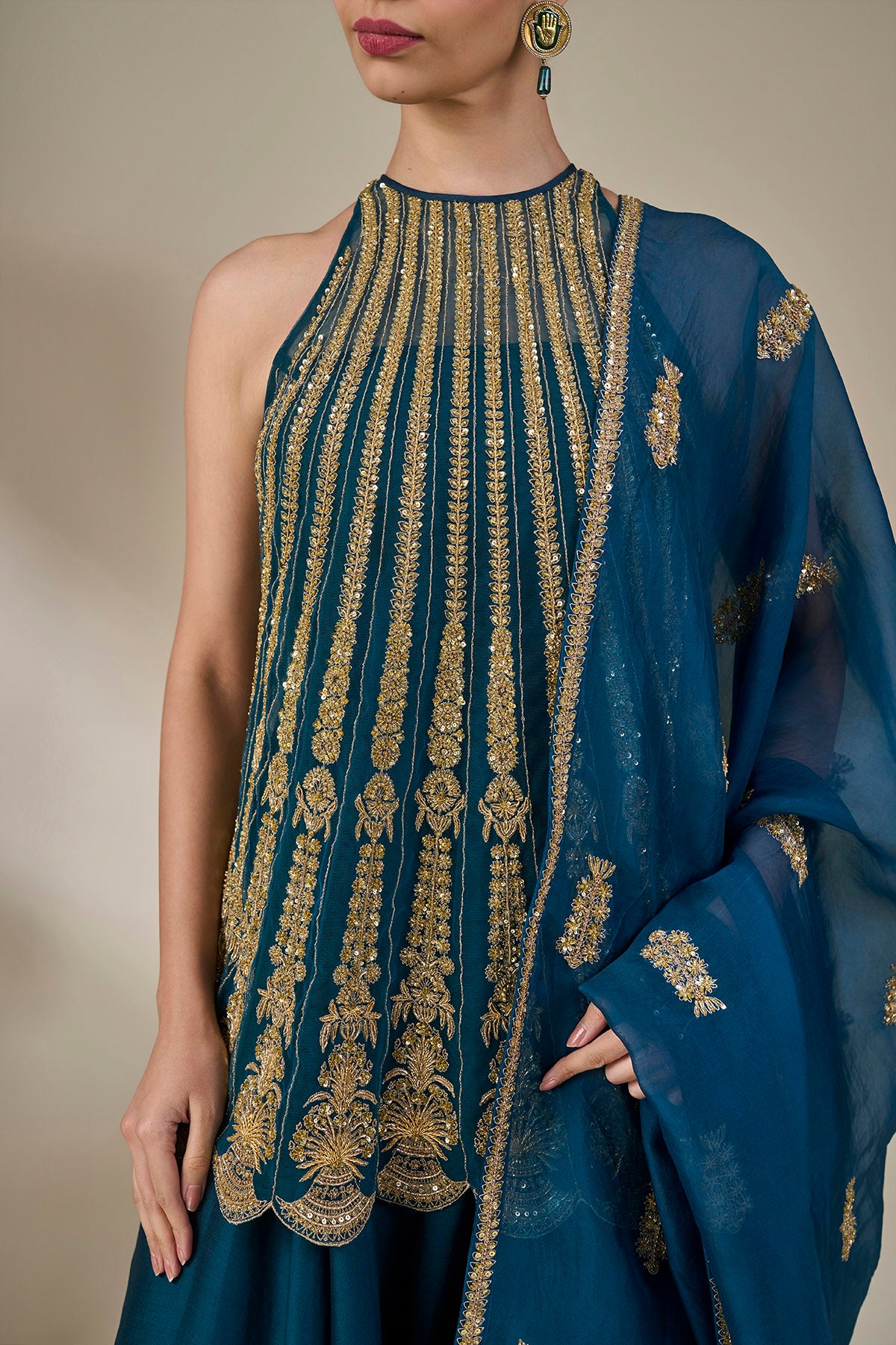 Leher Ki Mehfil' Anarkali Set