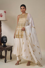 Ivory 'Leher Ki Mehfil' Anarkali Set