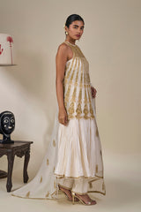 Ivory 'Leher Ki Mehfil' Anarkali Set