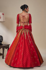 Rango Sa Jahan' Lehenga in Red