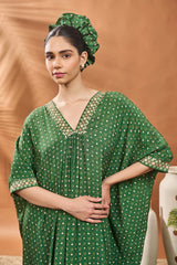 GREEN TREE OF HEARTS TUNIC SET