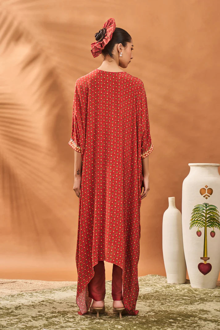 RUST TREE OF HEARTS TUNIC SET