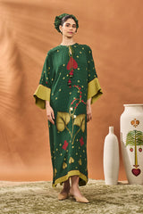 GREEN CLOVER CHECKS KAFTAN