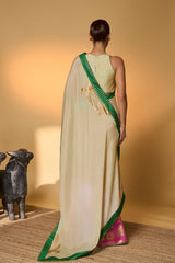 Mint Turtle Tale Saree