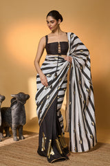 Black Stripes All Charms Saree