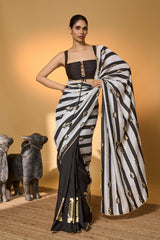 Black Stripes All Charms Saree