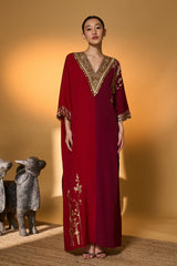 Red & Plum Moonlight Melody Kaftan