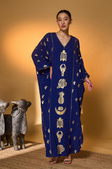 Electric Blue All Charms Kaftan