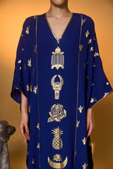 Electric Blue All Charms Kaftan