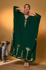 Green Palm Tress Kaftan