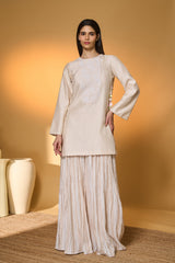 Rose Blushing Sharara Set