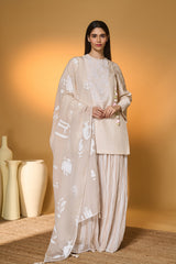 Rose Blushing Sharara Set