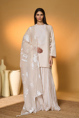 Rose Blushing Sharara Set