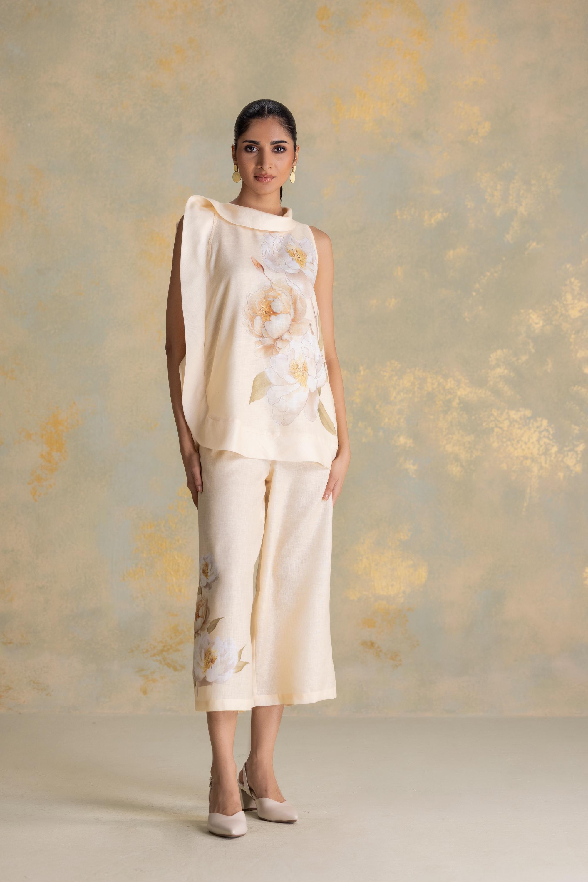 Magnolia Cascade Co-ord Top
