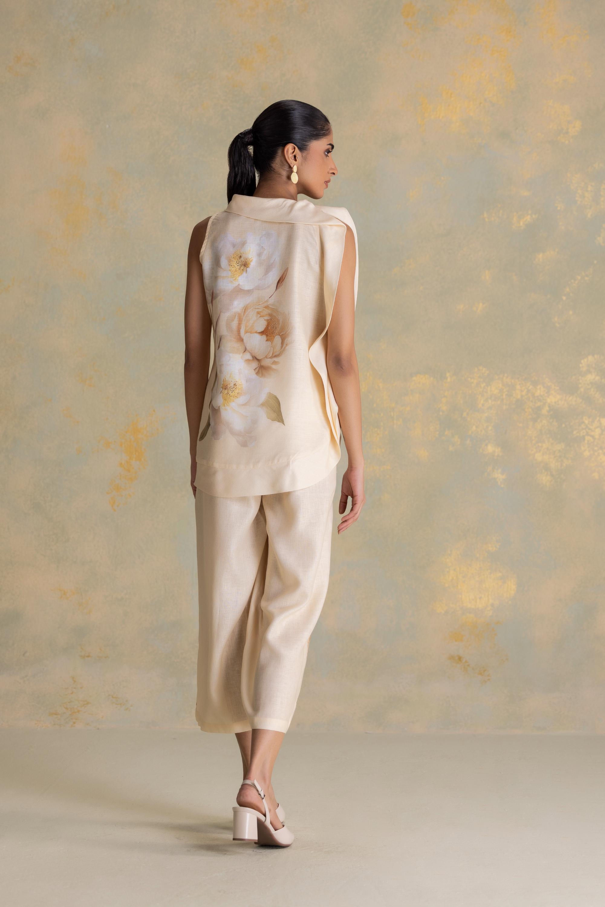 Magnolia Cascade Co-ord Top