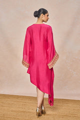 Pink Embroidered Kaftan