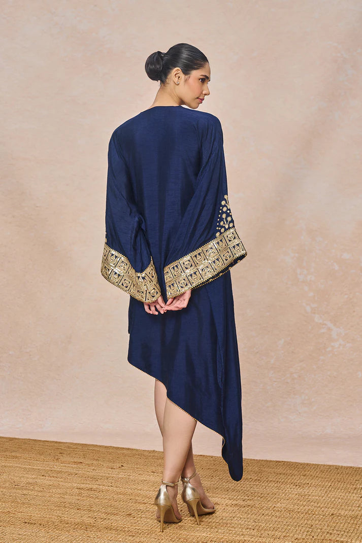 Blue Embroidered Kaftan