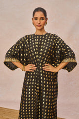 Black Palmscape Kaftan