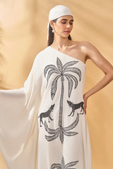 Ivory Paw-Tree Kaftan