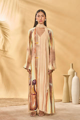Rustic Strokes Reversible Kaftan